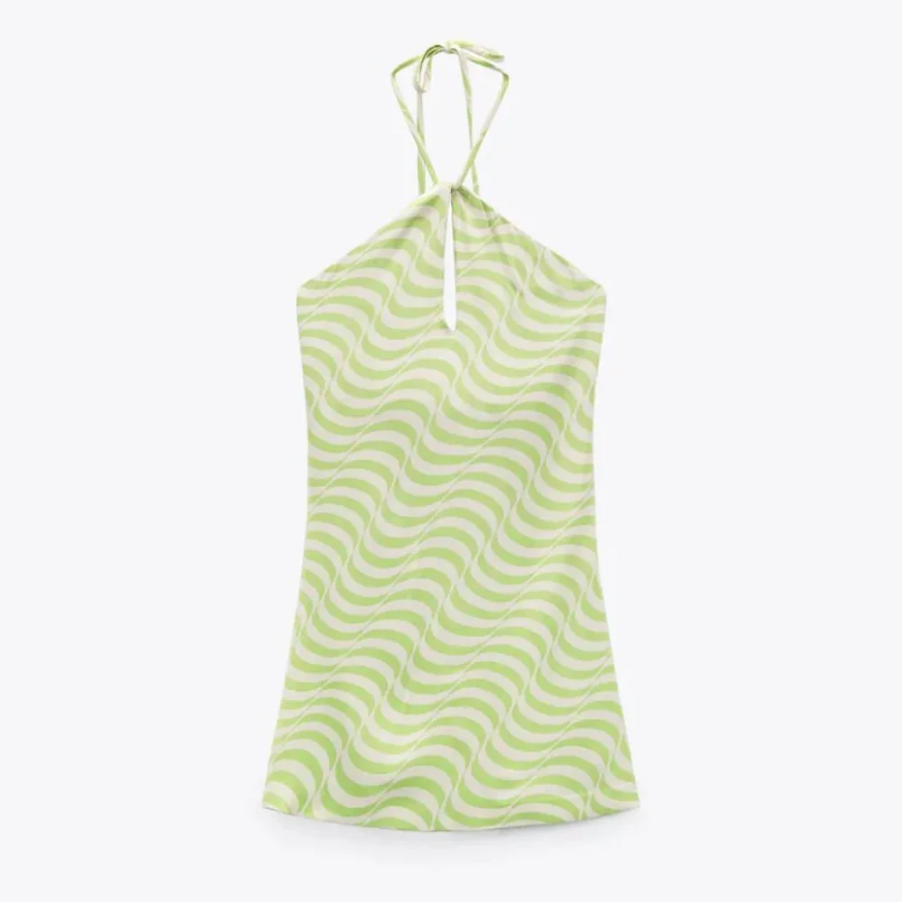 Zara Satin Effect Print Mini Dress - Picture 4 of 10